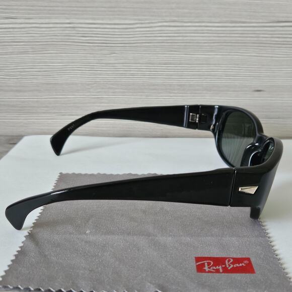 Vintage 80s Ray Ban B&L PSAS BLACK Outsider Sport Wayfarer Sunglasses Wrap - Picture 9 of 16